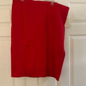 Eloquii Red Pencil Skirt